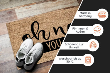 Fußmatte mit Spruch -
